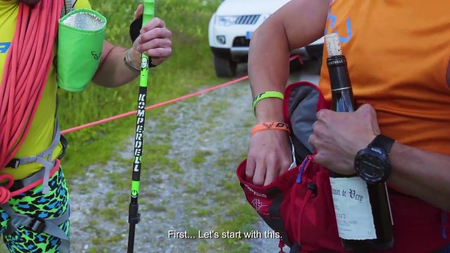Adrénaline - ski : Mathieu Navillod et Cédric Pugin s'amusent à skier sur des cailloux à Tignes