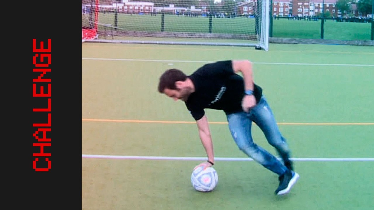 Juan Mata takes Dizzy Penalty Challenge