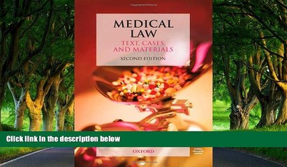 Full Online [PDF]  Medical Law: Text, Cases, and Materials (Text Cases   Materials)  Premium