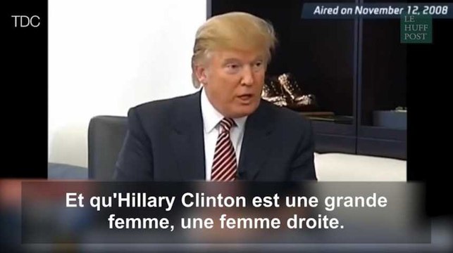 Quand Donald Trump encensait Hillary Clinton
