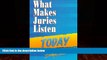 Big Deals  What Makes Juries Listen Today  Full Ebooks Best Seller