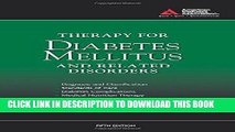 Best Seller Therapy for Diabetes Mellitus and Related Disorders Free Read