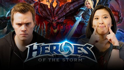 Let's Play HEROES OF THE STORM with Ricky FTW and Erika Ishii  |  Smasher Let's Play
