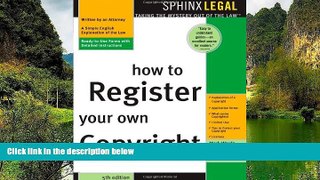 Deals in Books  How to Register Your Own Copyright (Legal Survival Guides)  Premium Ebooks Online