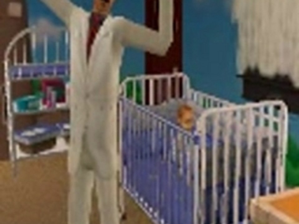 sims 2 mon sims mes son gosses o lit