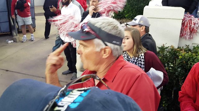 Old Alabama Fan Rips whole Texas A&M team. Stay classy.