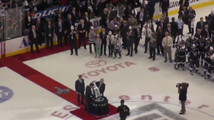Presenting the Stanley Cup to Kings Captain Dustin Brown: Part 1