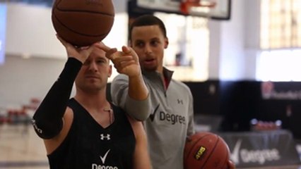 Shooting Hoops With Stephen Curry