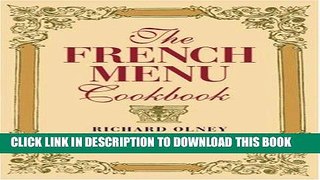Best Seller The French Menu Cookbook Free Read