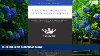 Big Deals  Litigating Media and Entertainment Matters: Leading Lawyers on Effectively Representing