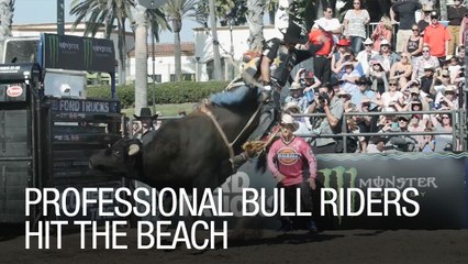 Professional Bull Riders Hit the Beach