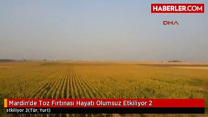 Mardin'de Toz Fırtınası Hayatı Olumsuz Etkiliyor 2