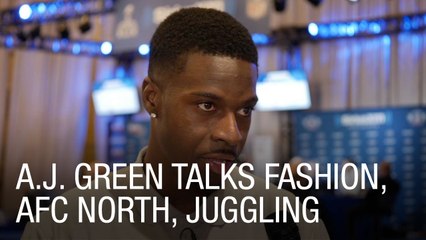 A.J. Green Talks Fashion, AFC North, Juggling