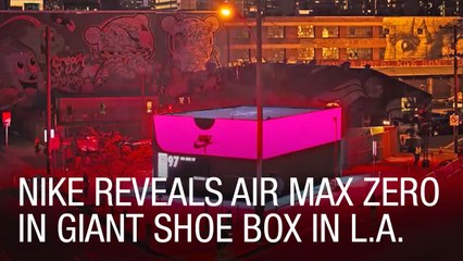 Nike Reveals Air Max Zero in Giant Shoe Box in L.A.