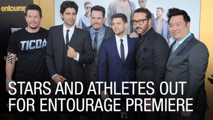 Stars and Athletes Out for Entourage Premiere