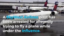 SkyWest pilot arrested for allegedly trying to fly while drunk