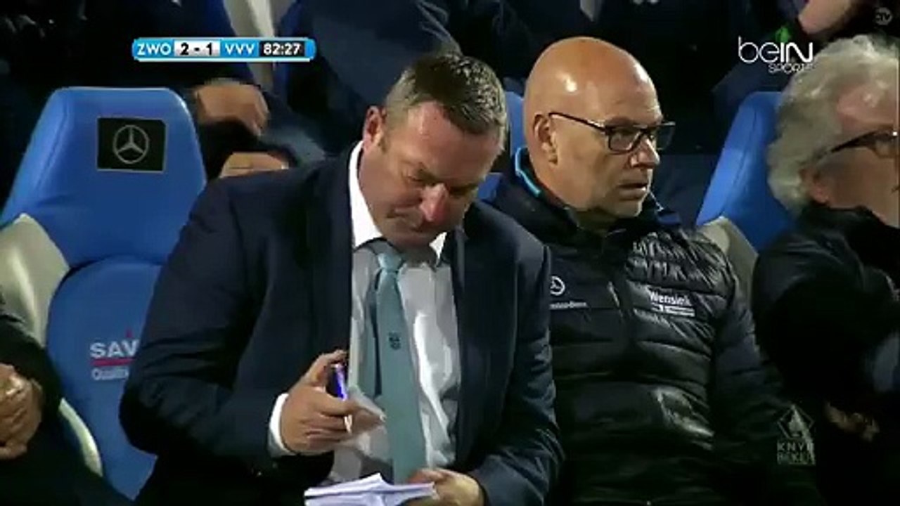2-1 Joey Sleegers Goal HD - Zwolle vs Venlo - 27.10.2016