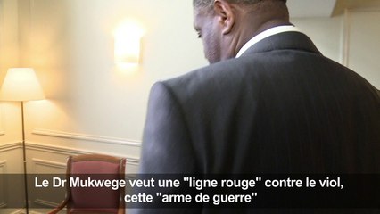 "Une ligne rouge contre le viol comme arme de guerre" (Mukwege)
