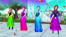 Colors Frozen Elsa Anna Dancing Ding Dong Bell | Nursery Rhymes | Colors Frozen Elsa Rhymes Songs