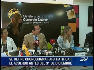 Autoridades de Ecuador y de la UE ratifican firma de acuerdo multipartes