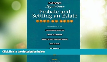 Big Deals  Probate and Settling an Estate Step-By-Step (Barron s Legal-Ease)  Best Seller Books