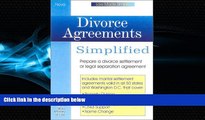 Big Deals  Divorce Agreements Simplied, book w/cd (Law Made Simple)  Best Seller Books Most Wanted