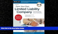 Big Deals  Form Your Own Limited Liability Company  Full Ebooks Most Wanted