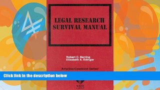 Books to Read  Berring s Legal Research Survival Manual (American Casebook Series)  Best Seller