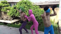 Spiderman vs Joker Boxing Dance Frozen elsa vs Pinks SpiderGirl Pranks Fun superheroes