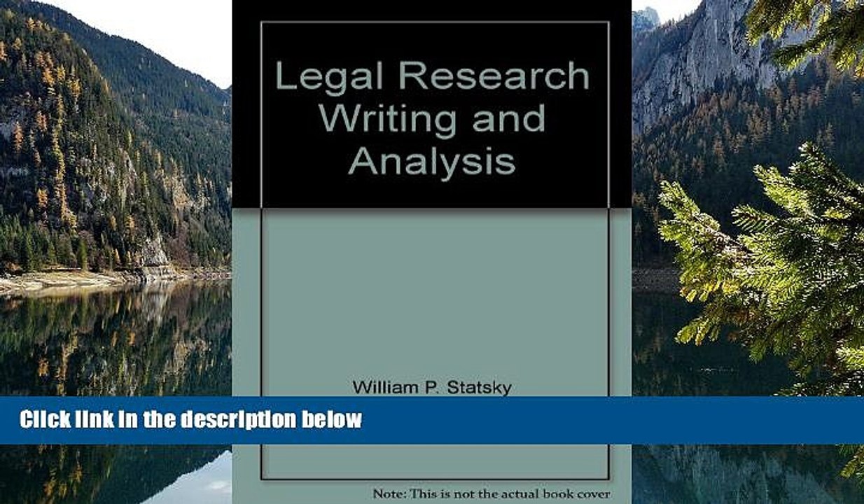 READ NOW  Legal research, writing, and analysis  Premium Ebooks Online Ebooks