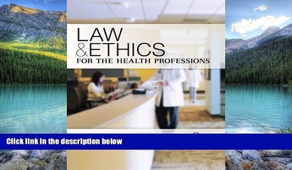 Big Deals  Law   Ethics for the Health Professions 6th (sixth) Edition by Judson, Karen, Harrison,