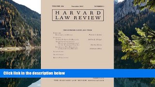 READ NOW  Harvard Law Review: Volume 126, Number 1 - November 2012  Premium Ebooks Online Ebooks