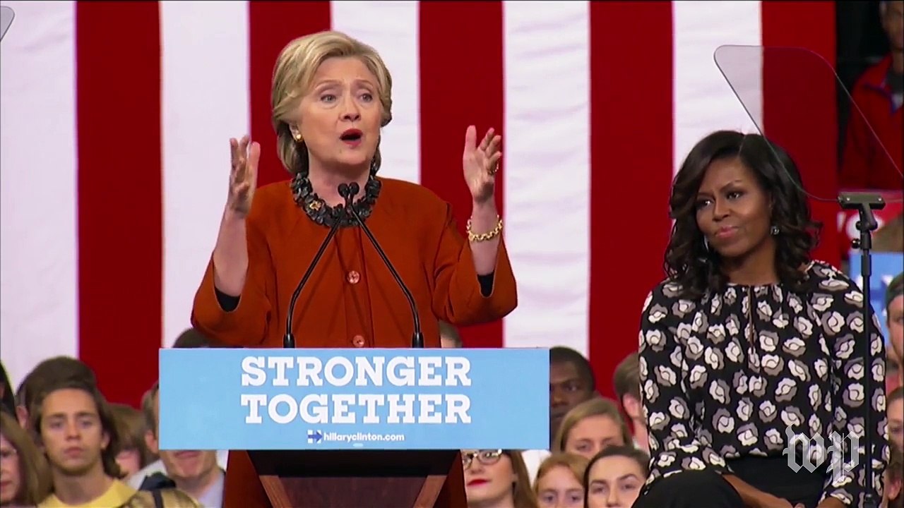 Hillary Clinton: 'Seriously, is there anyone more inspiring than Michelle Obama?'