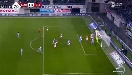 Brecht Dejaegere  Goal - Gentt1-0tSt. Liege 27.10.2016