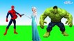 Spiderman vs Frozen Elsa vs Hulk - Funny Pranks Compilation for Kids
