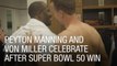 Peyton Manning and Von Miller Celebrate After Super Bowl 50 Win