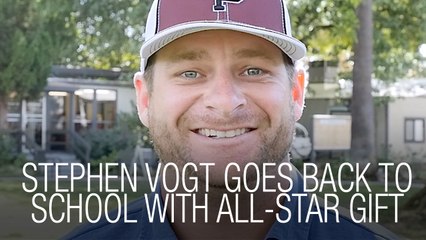 Stephen Vogt Goes Back to School with All-Star Gift