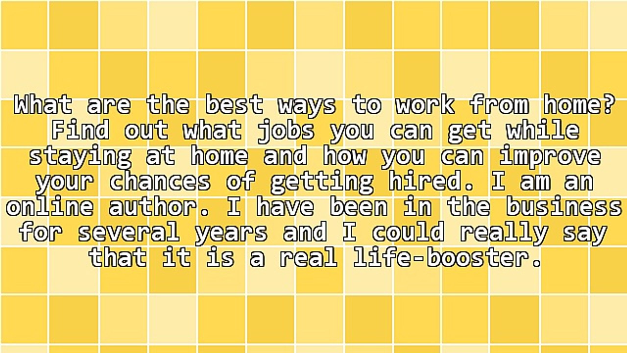What Are the Best Ways to Work From Home?