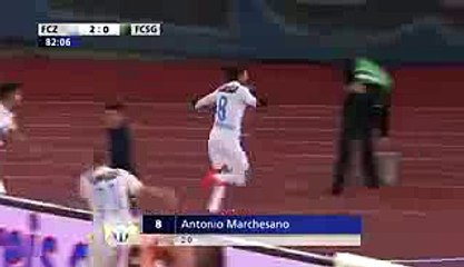 FC Zürich vs St. Gallen 2-1 Antonio Marchesano Fantastic Goal 27-10-2016