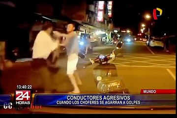 Cuando los choferes se agarran a golpes