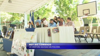 Hoy dio inicio la campaña Navidad sin Pólvora