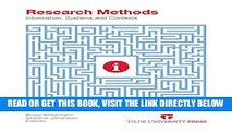 [Free Read] Research Methods: Information, Systems and Contexts Free Online