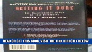 [Free Read] Getting It Done: The Transforming Power of Self-Discipline Free Online