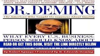 [Free Read] Dr. Deming: The American who Taught the Japanese About Quality Free Online