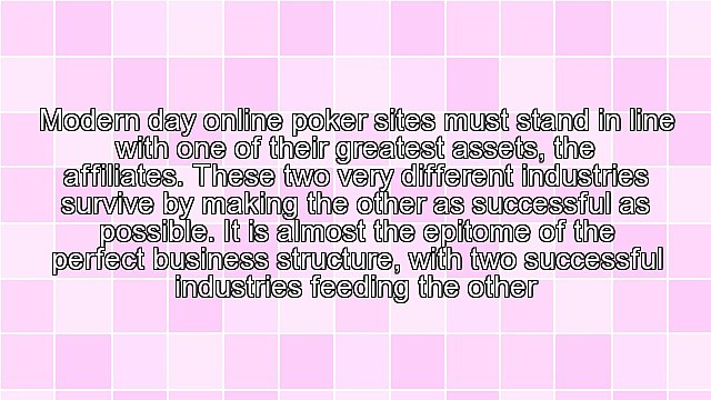 Poker Affiliate Program Marketing: Affiliates Enjoying Continued Success