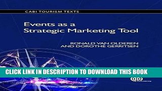 [PDF] Events as a Strategic Marketing Tool (CABI Tourism Texts) Full Online