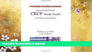 READ  Examessentials CBCP Study Guide   Practice Questions FULL ONLINE
