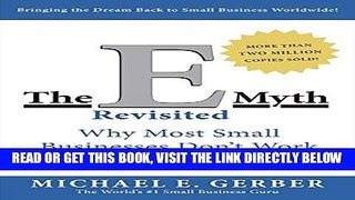 Ebook The E-Myth Revisited: Why Most Small Businesses Don t Work and What to Do About It Free Read