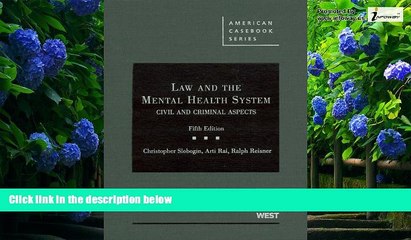 Books to Read  Law and the Mental Health System: Civil and Criminal Aspects (American Casebook)