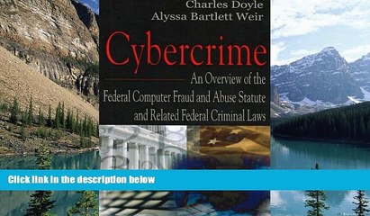 Books to Read  Cybercrime: An Overview of the Federal Computer Fraud and Abuse Statute and Related